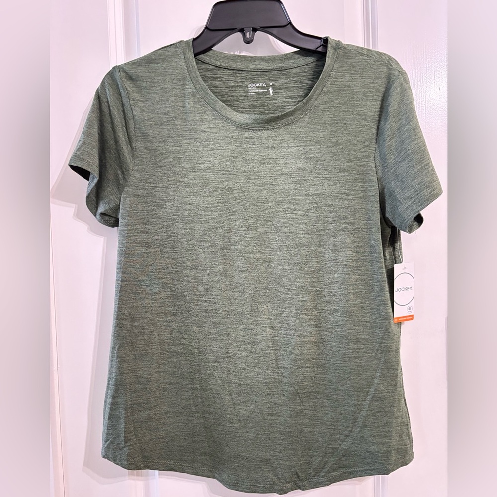Jockey Women's Heathered Green Tee